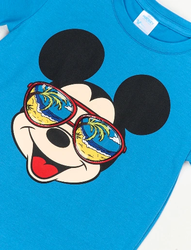 Camiseta Mickey Azul