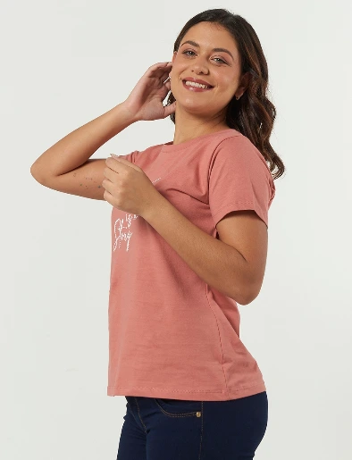 Camiseta Estampada Palo rosa