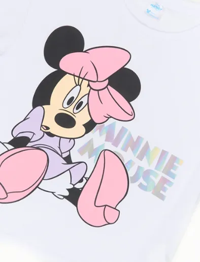 Camiseta Minnie Mouse Blanco