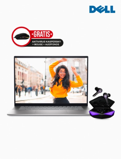 Combo Laptop Inspiron 5620 16" i7-1255U  | Dell + Mouse Logitech + Audífonos + Antivirus