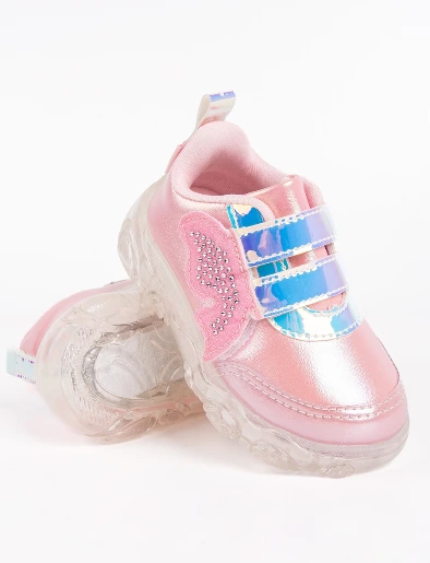 Sneaker Rosado con Velcro