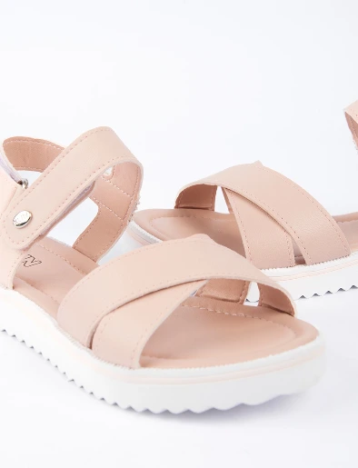 Sandalia Flat Nude | Klin