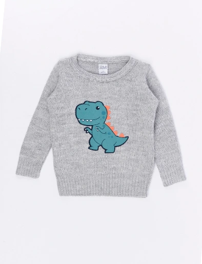 Sweater Dino Gris