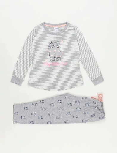 Pijama Buzo + Pantalón a Rayas