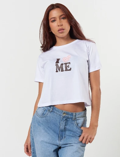 Camiseta I love Me Blanca