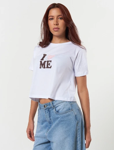 Camiseta I love Me Blanca