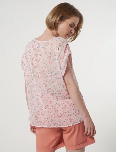 Blusa Estampado Rosa