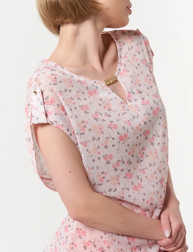 Blusa Estampado Rosa