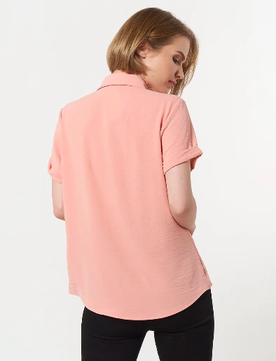 Blusa con Textura Salmón