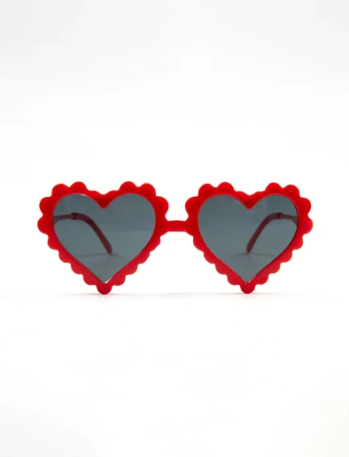 Gafas Corazón Roja