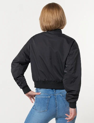 Chaqueta Bomber Negra