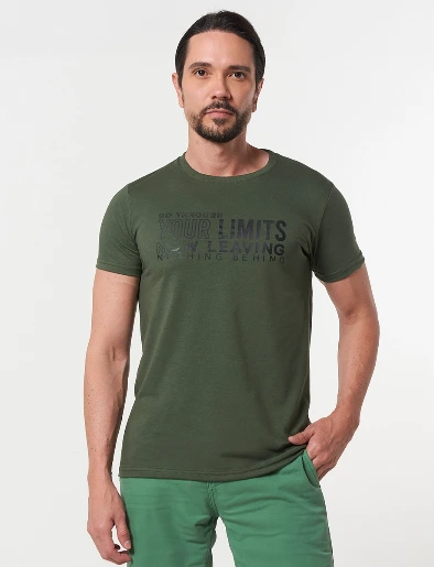 Camiseta Limits Verde <em class="search-results-highlight">Militar</em>