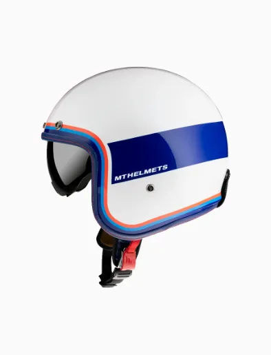 Casco Le Mans 2 SV Tant Blanco/Rojo | MT Helmets