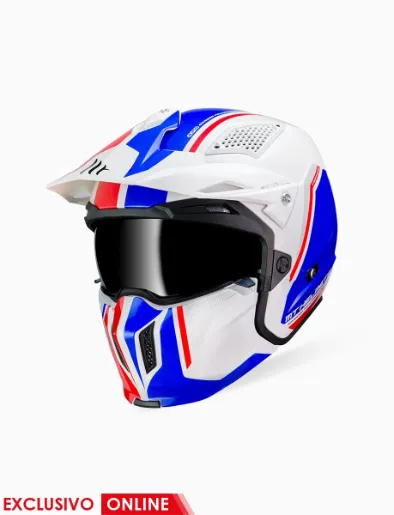 Casco StreetFighter SV Twin Azul/Blanco | MT Helmets