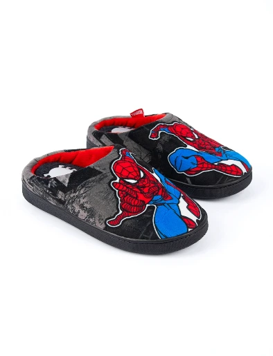 Pantuflas Spider-man Gris
