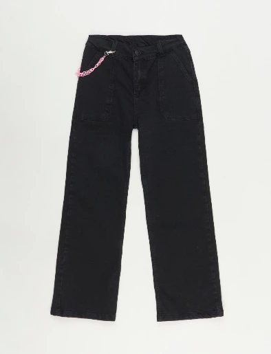 Jean Wide Leg Negro