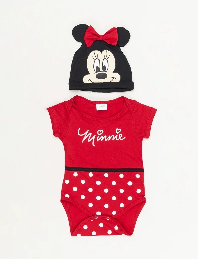 Body Minnie Rojo + Gorro