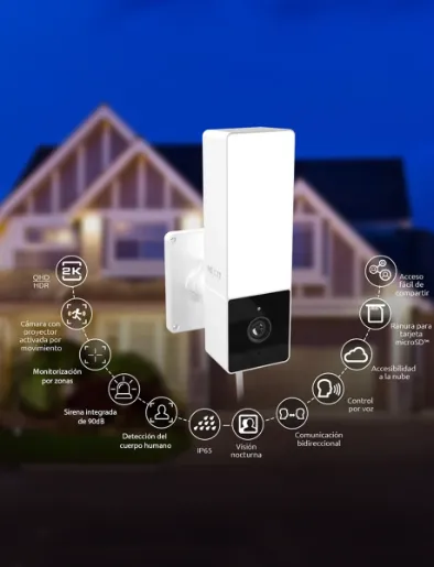 Cámara Inteligente Wi-Fi con Proyector | Nexxt Solutions Home