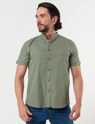 Camisa Llana Verde Oliva