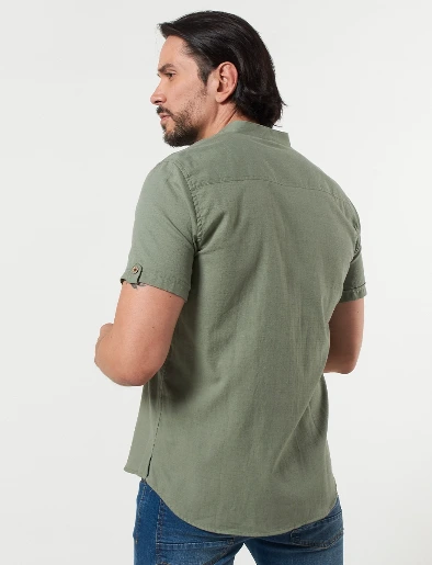 Camisa Llana Verde Oliva