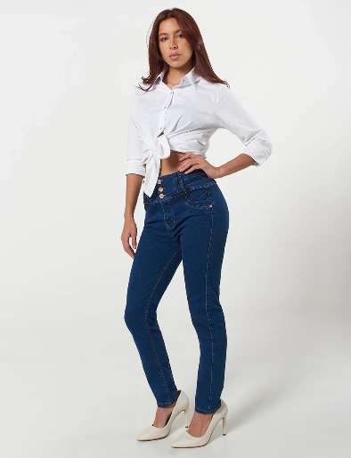 Jean Skinny Azul Medio