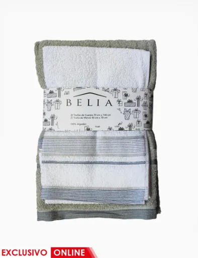 Set de 3 Toallas 400g | Belia