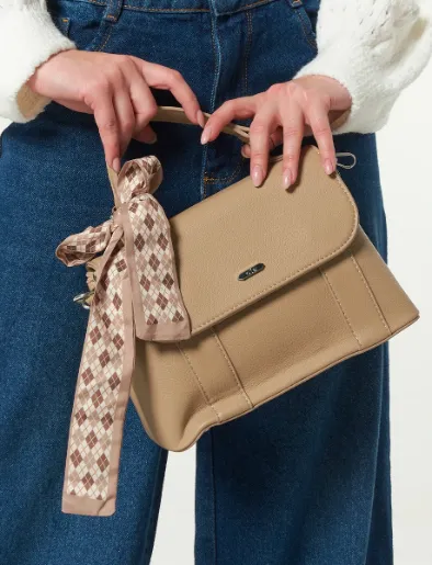 Cartera Camel con Accesorio