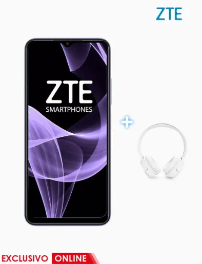 Combo de Celular Blade A54 Lila | ZTE + Audífono Tune 520BT | JBL