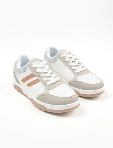 Sneaker Combinado Blanco/Beige | North Star