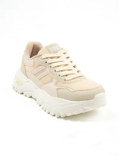 Sneaker con Cordones Beige | North Star