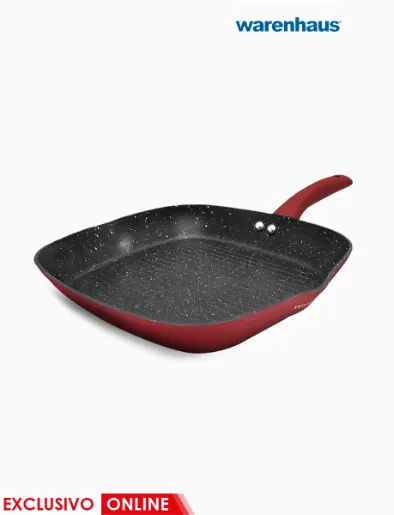 Sartén Inducción Grill 28cm Vulcano Rojo | Warenhaus