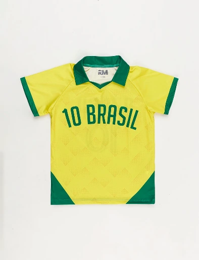 Camiseta Brasil Amarillo