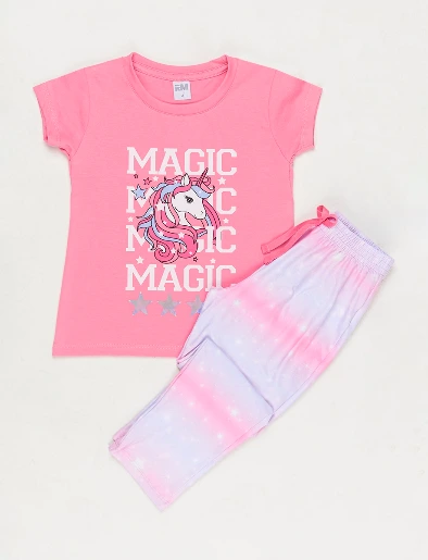 Pijama Camiseta + Pantalón Unicornio