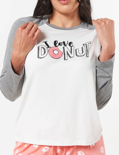 Pijama Buzo + Pantalón I Love Donut