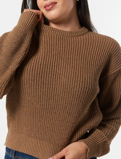 Sweater Llano Café Claro