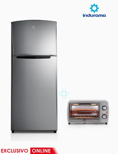 Combo Refrigerador Top Mount 370 Lt + Horno Tostador | Indurama