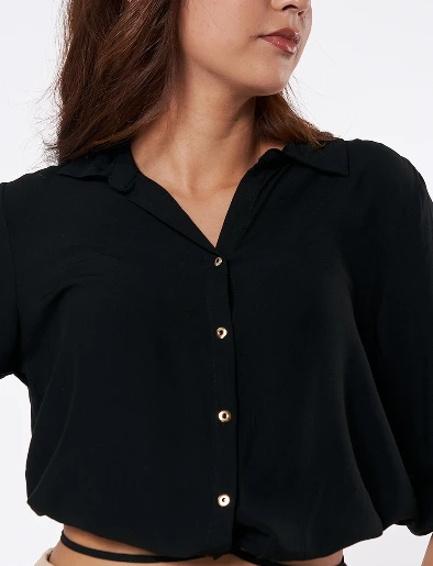 Blusa Camisera Negro