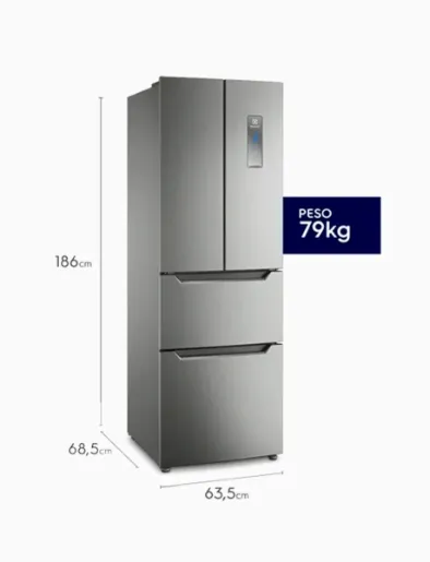 Refrigeradora No Frost French Door Inverter 298 Lt | Electrolux