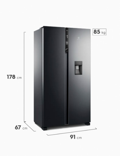 Refrigerador No Frost Side By Side Inverter 529 Lt | Electrolux