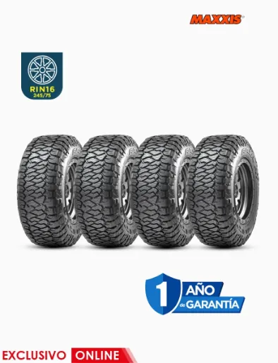 Set x4 Llantas RAZR AT811 R16 245/75 | Maxxis