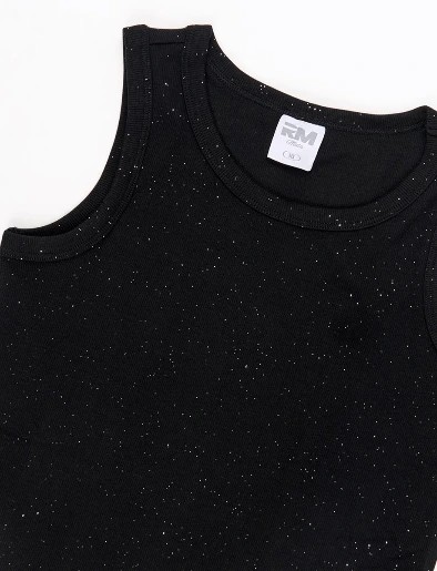 Top Brillos Negro