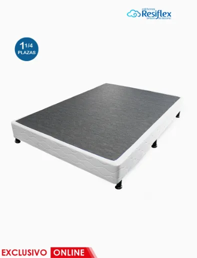 Base de Cama Superflex 1 ¼ Plaza Blanco | Resiflex