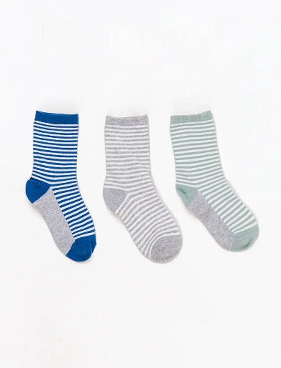 Medias Pack x3 Rayas