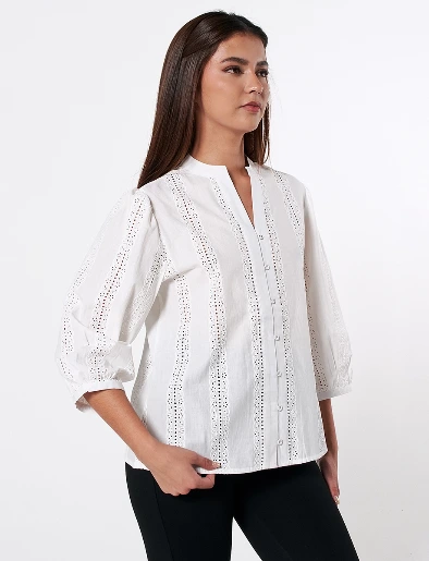 Blusa Clásica Crudo