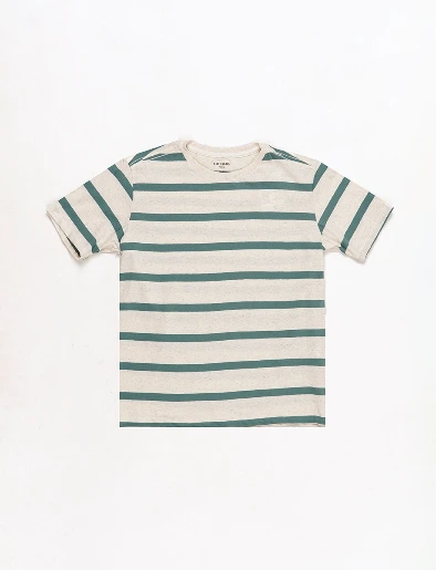 Camiseta Rayas Crudo