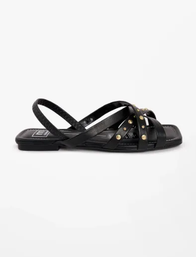 Sandalia Flat Negra