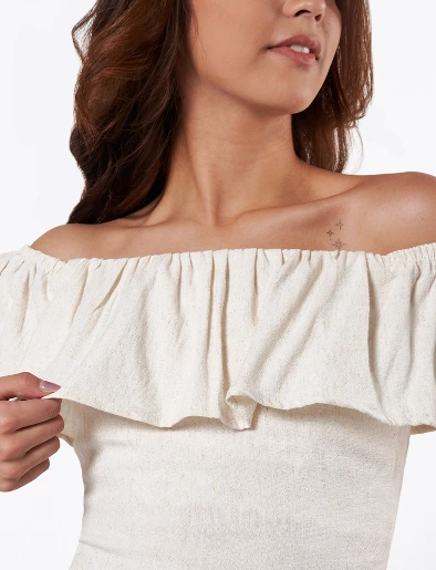 Blusa Campesina Crudo