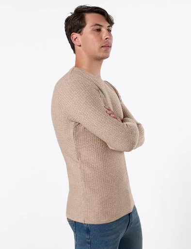 Sweater con Textura Habano