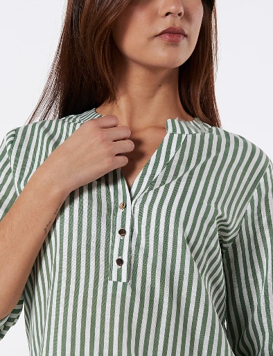 Blusa  Rayas Unicolor