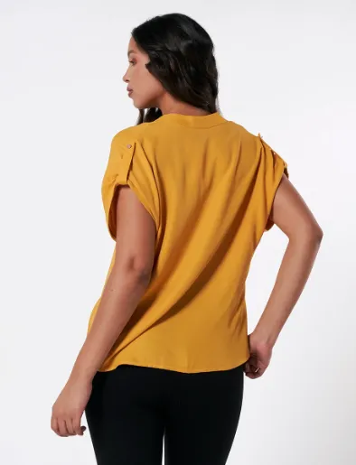 Blusa Llana Mostaza